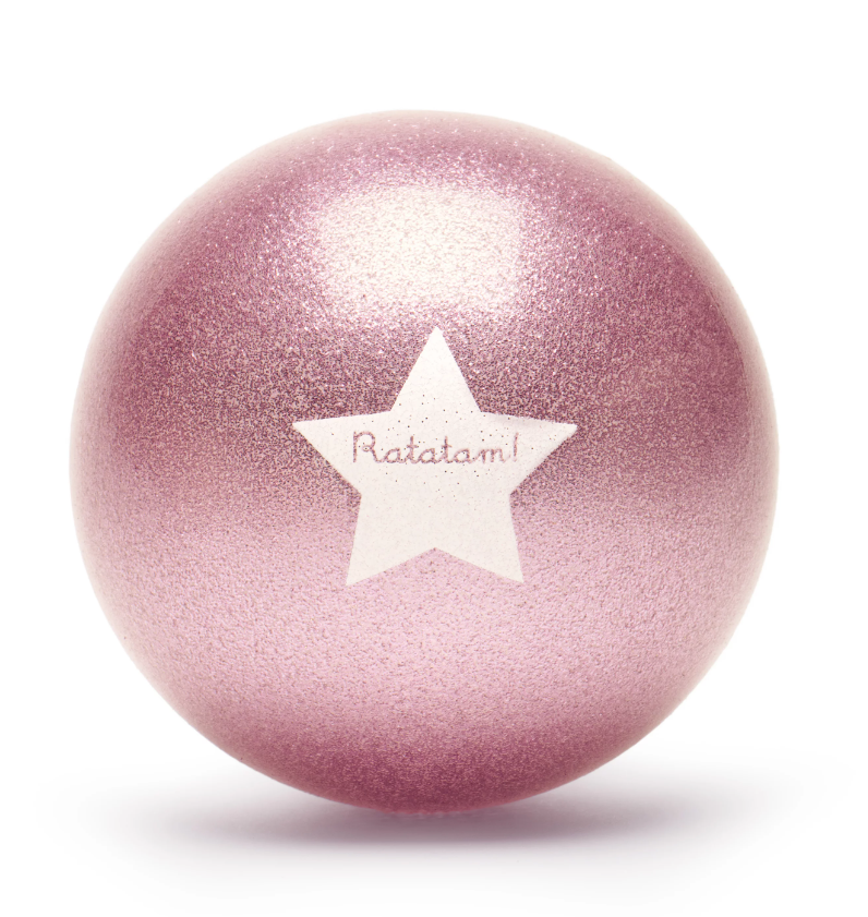 Ratatam! Katze, großer Ball mit Glitzer in Pink 22cm,