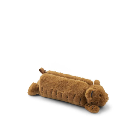 Liewood Dalina Tiger Plüschbeutel Golden caramel Federmappe braun
