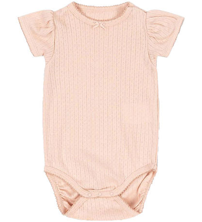 Konges Slojd Minnie Puff Sleeve Body GOTS, Kurzarm-Body GOTS, Cameo Rose