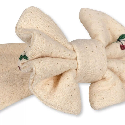 Konges Slojd Sui New Bambi Bonnet GOTS cherry, Haarband, Stirnband