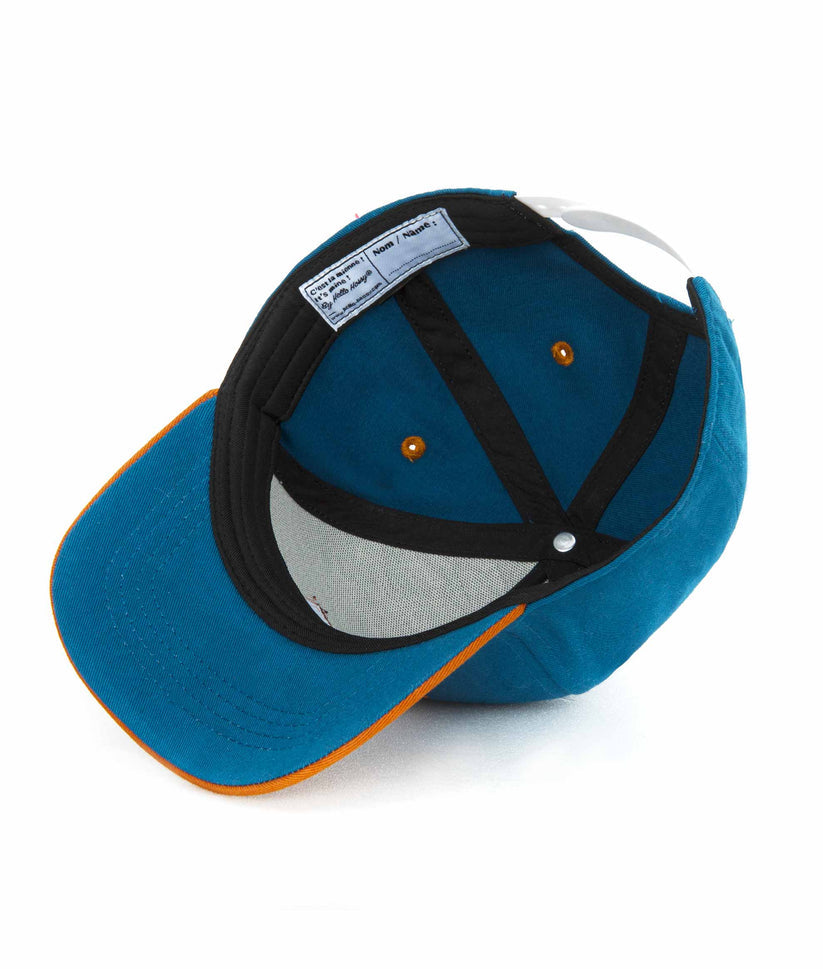 Hello Hossy Cap, dunkelblau, orange, "Cool Kids only"