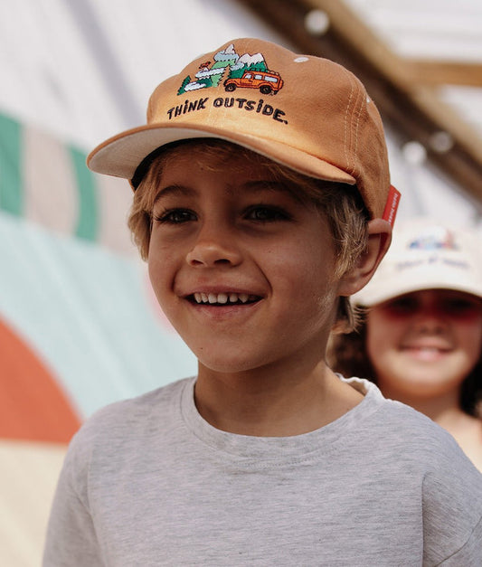 Hello Hossy Cap, braun, "Think Outside"