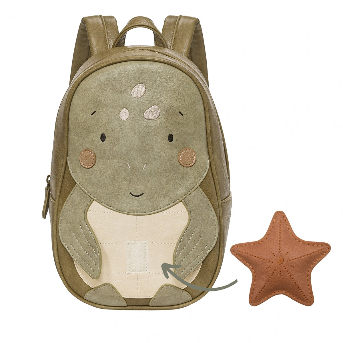 Little Who Rucksack Schildkröte Marta, dark green