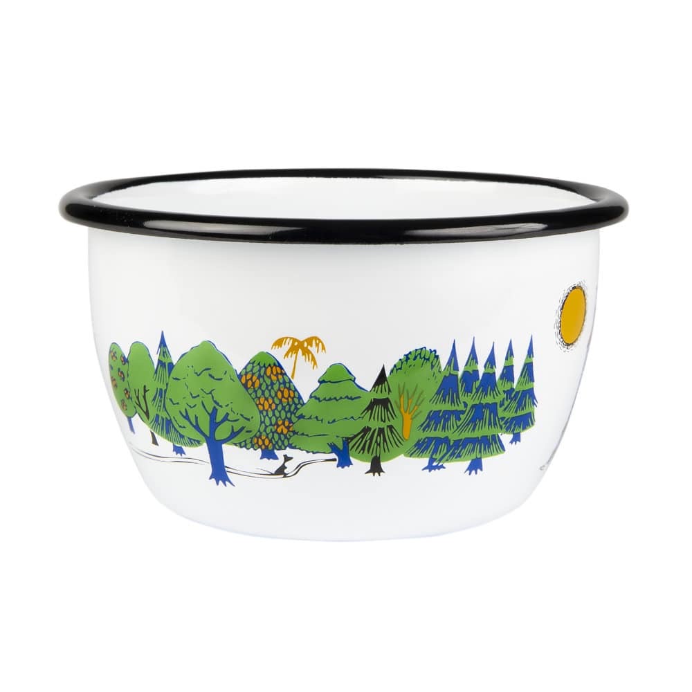 Muurla Schüssel Emaille Moomins, Moominvalley, 6dl