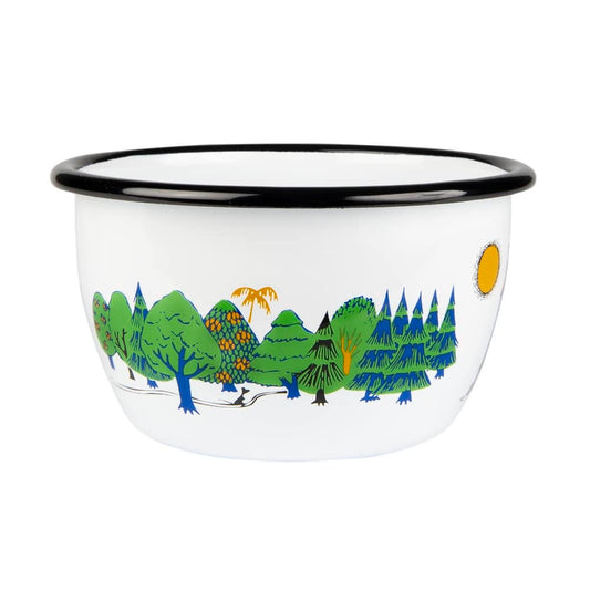 Muurla Schüssel Emaille Moomins, Moominvalley, 6dl