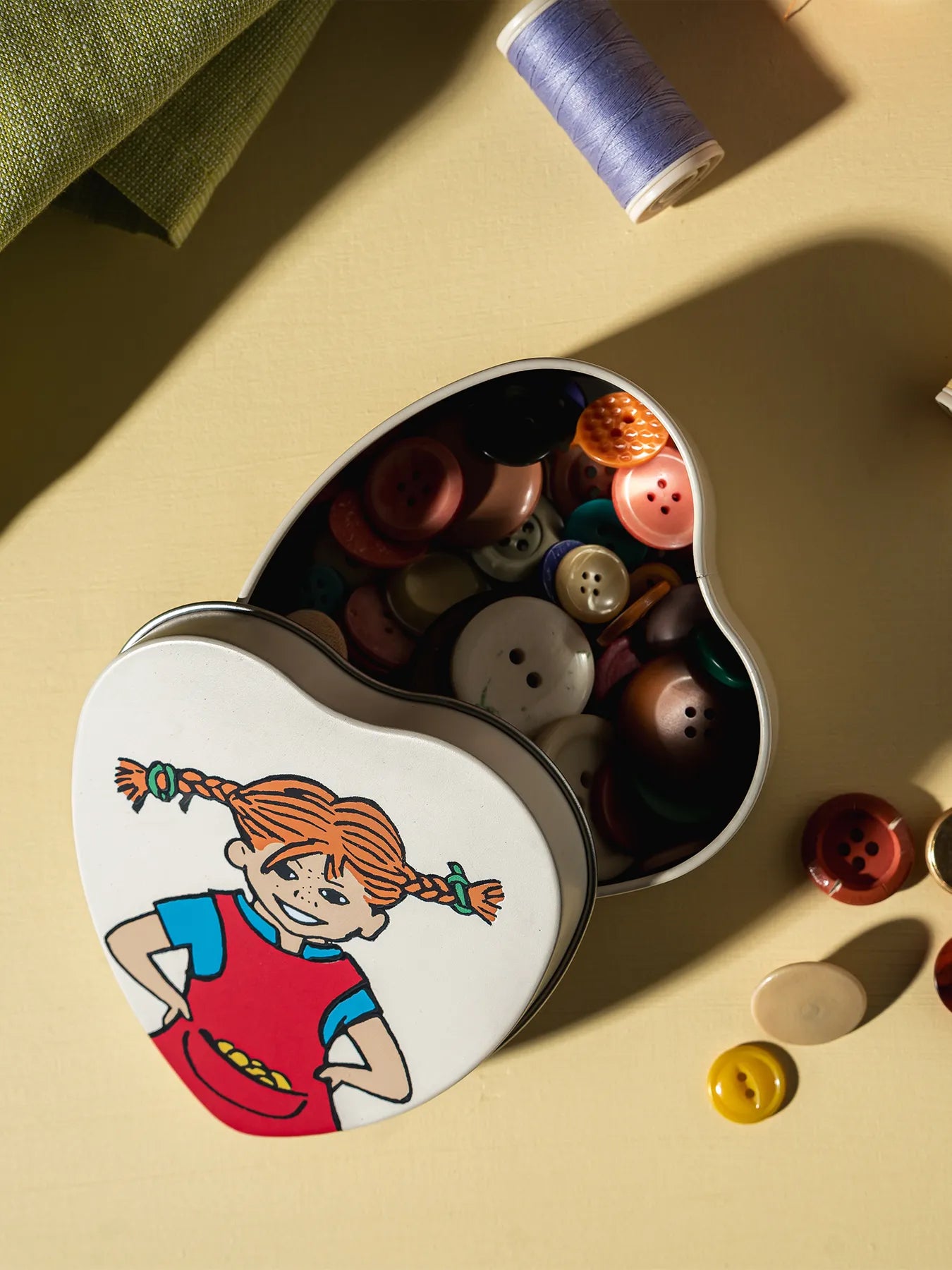 Muurla Pippi Langstrumpf Metalldose Herz, 10x10x4