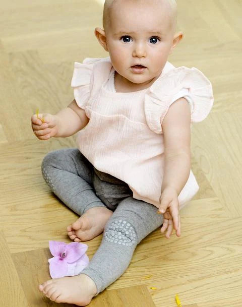 GoBabyGo Krabbelleggings navy blue, Baumwolle