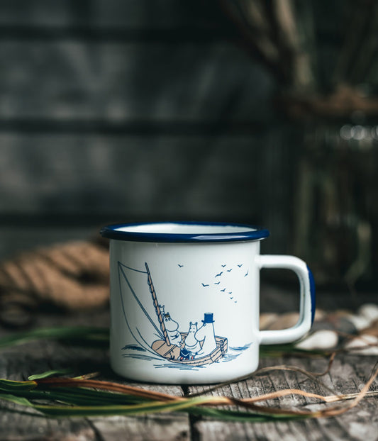Muurla Moomins Becher aus Emaille 3,7dl Sailors