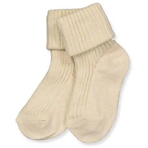 MP Denmark Cotton Rib Babysocks, Socken, ecru, 10 5330 4109