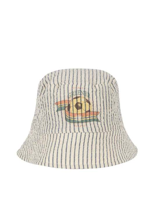 Konges Slojd Elliot Bucket Hat GOTS stripe blue, Sommermütze