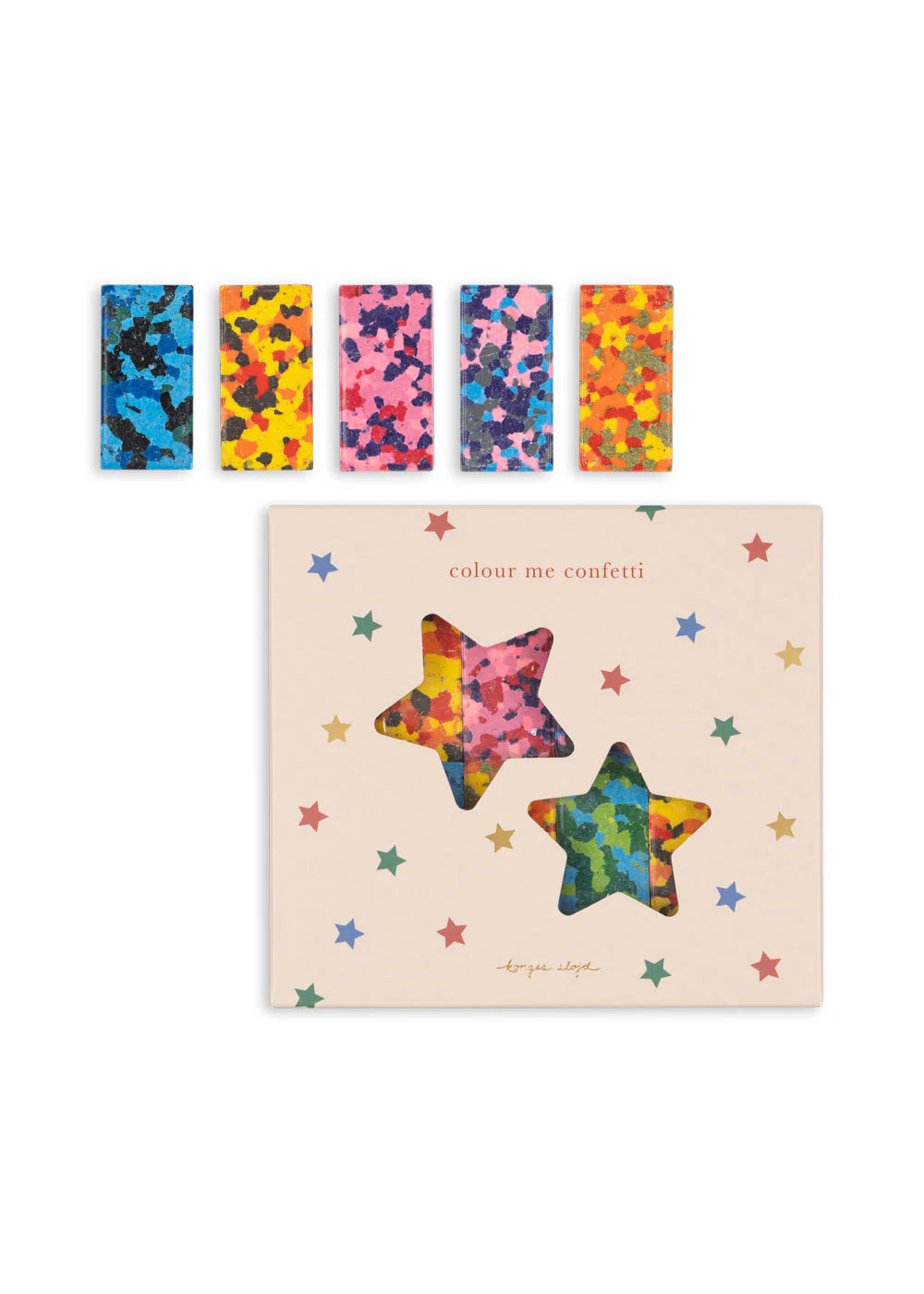 Konges Slojd Konfetti-Stifte, multi star