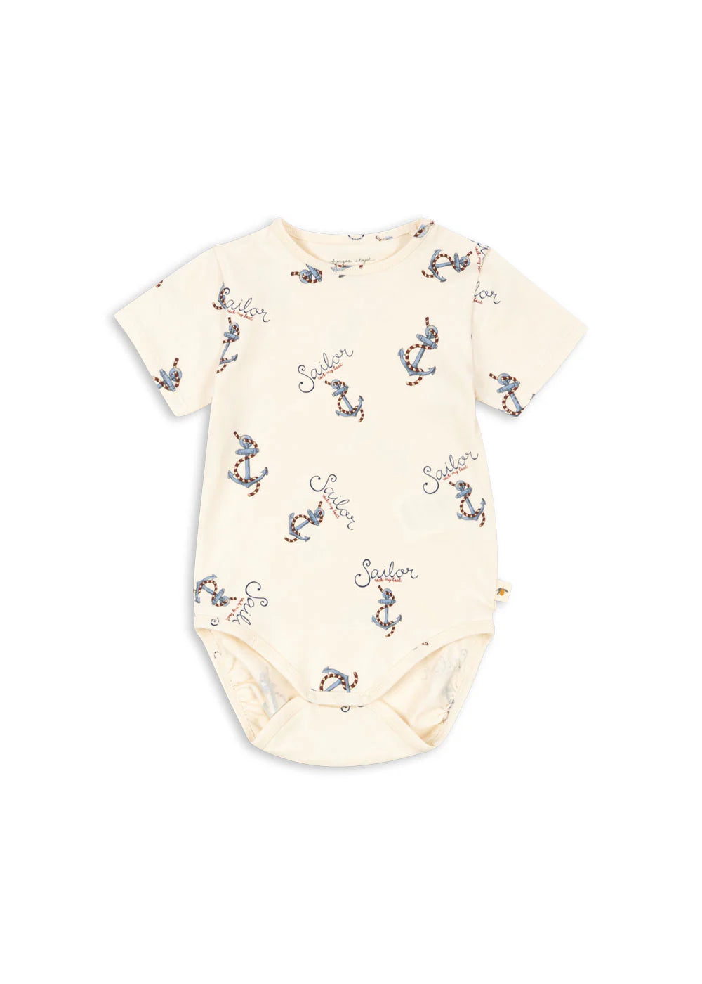 Konges Slojd Basic Romper, Kurzarm, Body GOTS Rock my Boat, Sailor