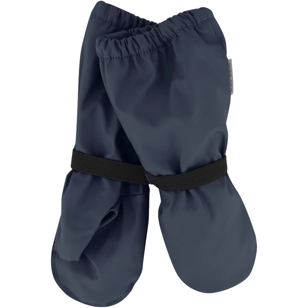 Mikk-Line Handschuhe, Rain Mittens Fleece recycled, blue nights
