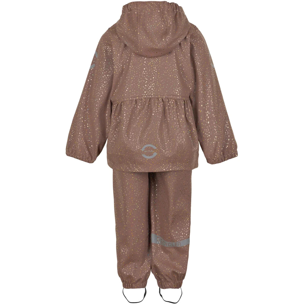 Mikk-Line Regenanzug Twilight mauve Glitzer