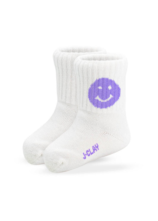 J.Clay Tennissocken Smiley lila