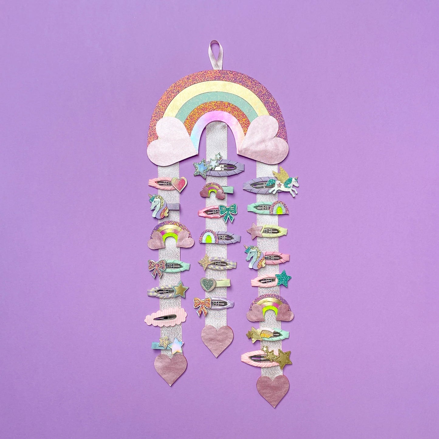 Mimi & Lula Haarspangenhalter Regenbogen Herzen