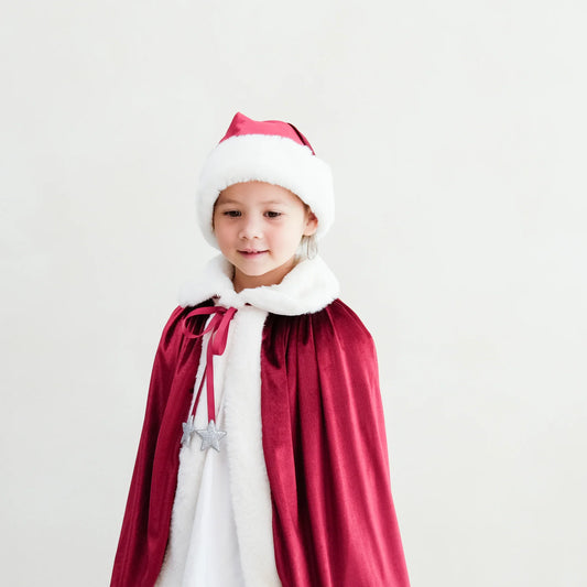 Mimi & Lula Santa Cape rot weiß Weihnachtsumhang