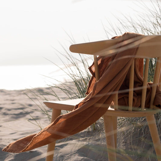 Baby Bello Musselintuch sandy almond, large