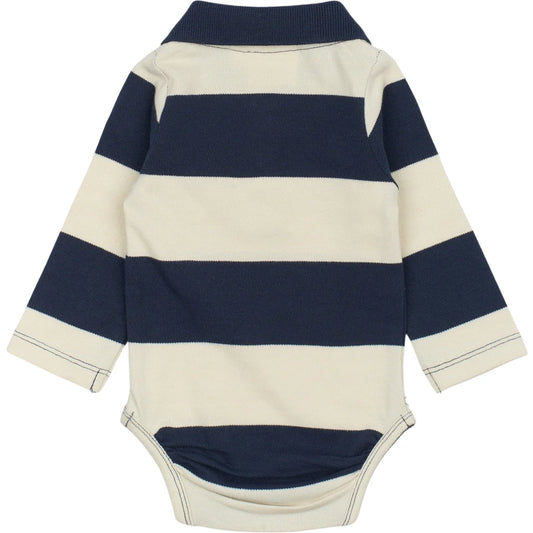 The New Pique Body TNSBNoah, Milk, mood indigo striped
