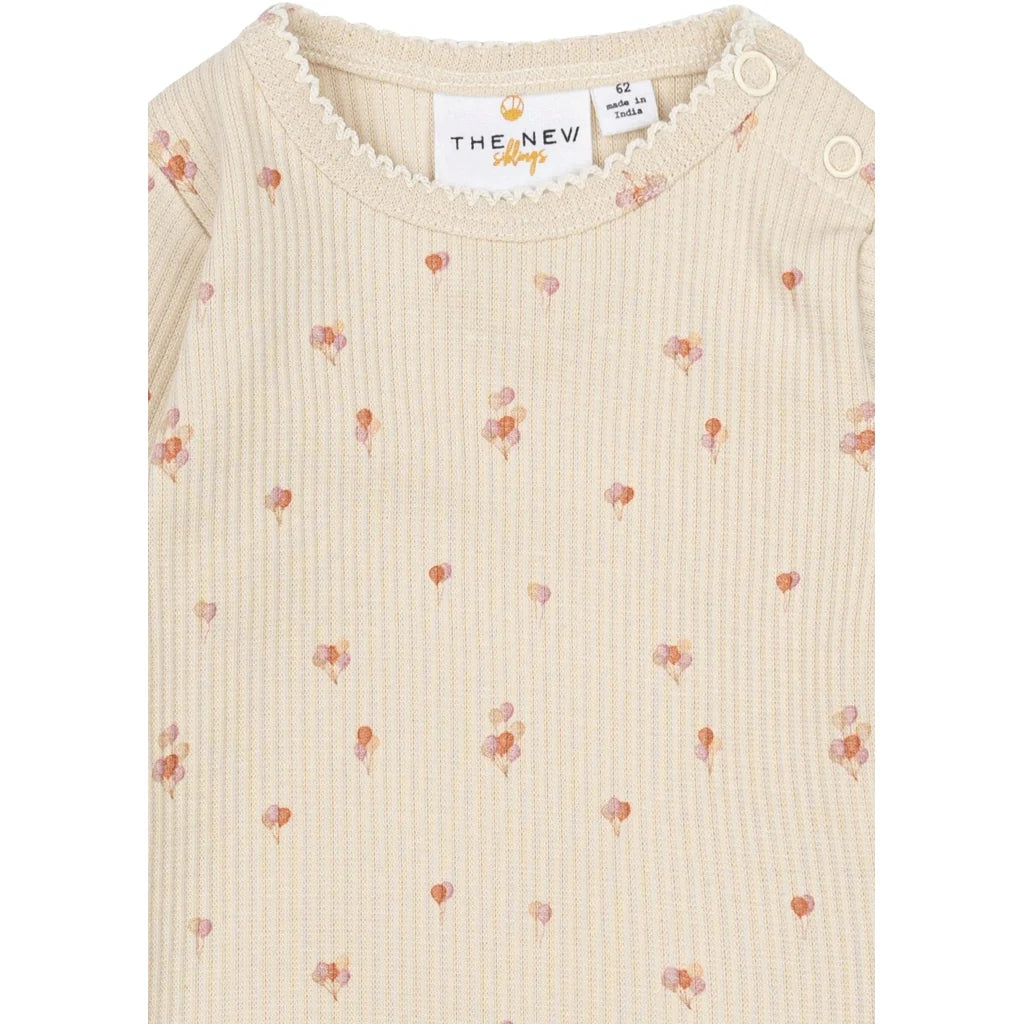 The New TNSBNoella Rib, Langarmbody, Body, Luftballons, White Swan