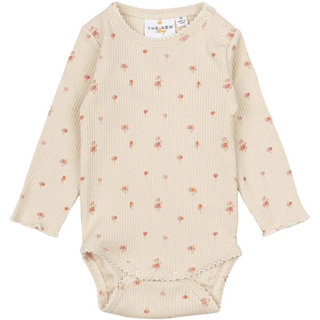 The New TNSBNoella Rib, Langarmbody, Body, Luftballons, White Swan