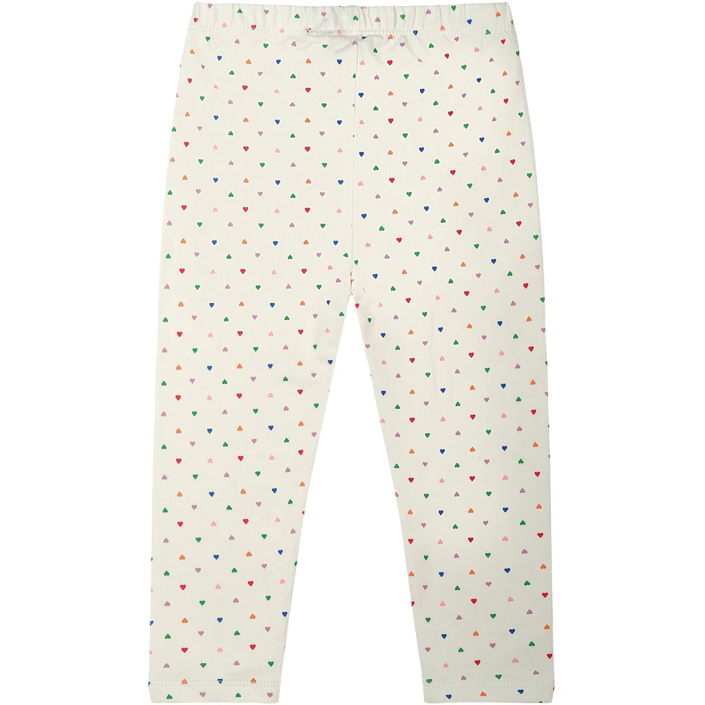 The New Tnsjayda Leggings White Swan mit Herzen