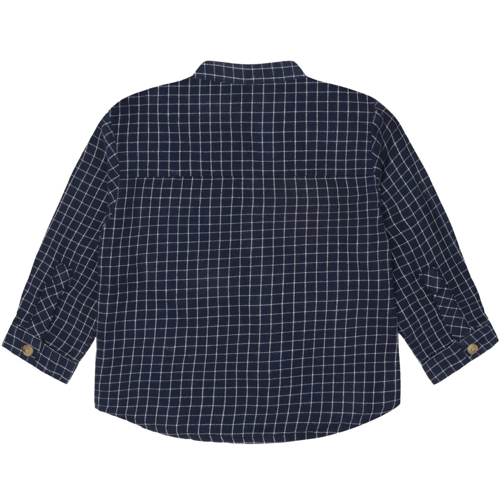 The New Tnsloke Langarmshirt, Hemd, navy blazer check aop blau