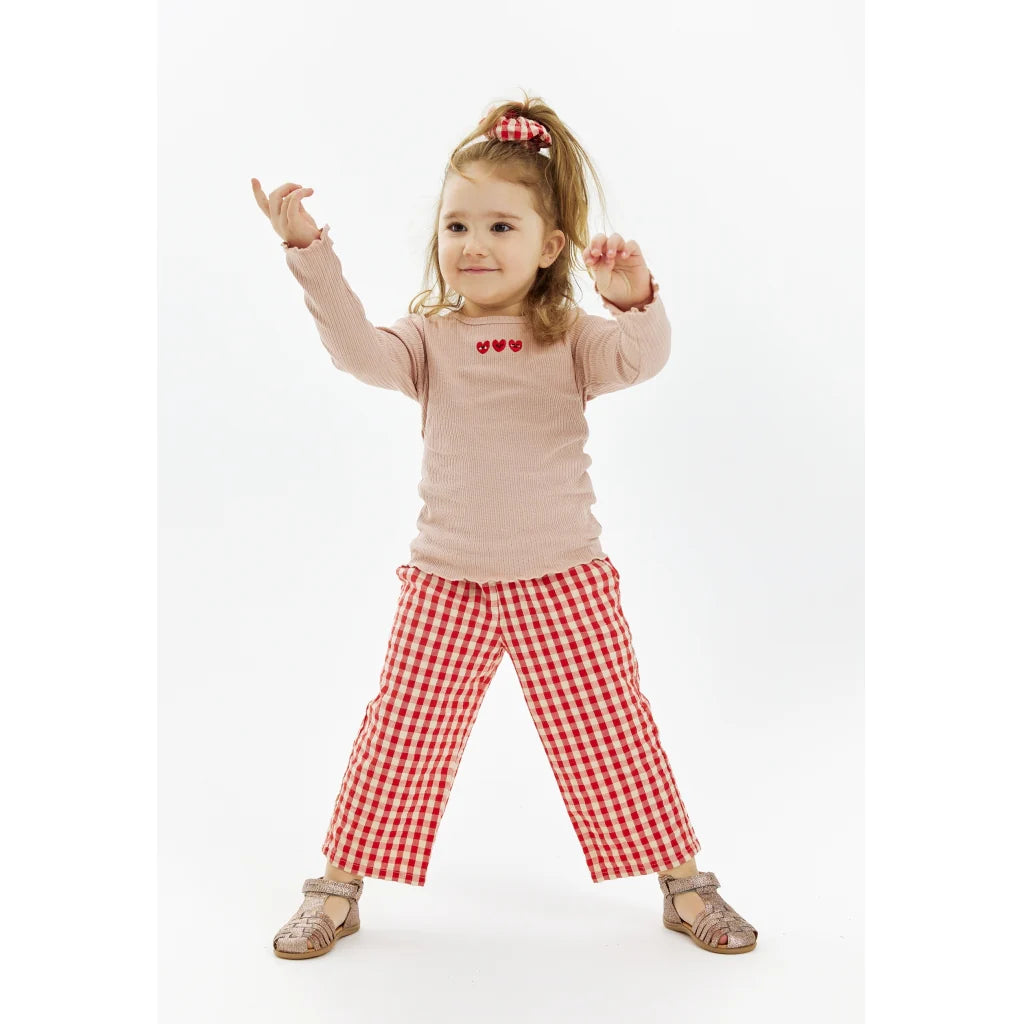 The New Hose, TNSTNelly Loose Pants, poppy red check