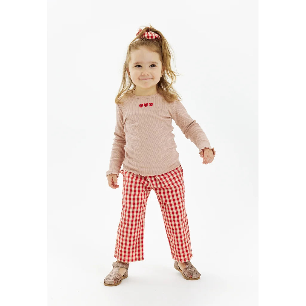 The New Hose, TNSTNelly Loose Pants, poppy red check