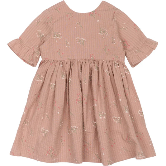 The New TNSTOline SS Dress, Kleid, adobe rose AOP