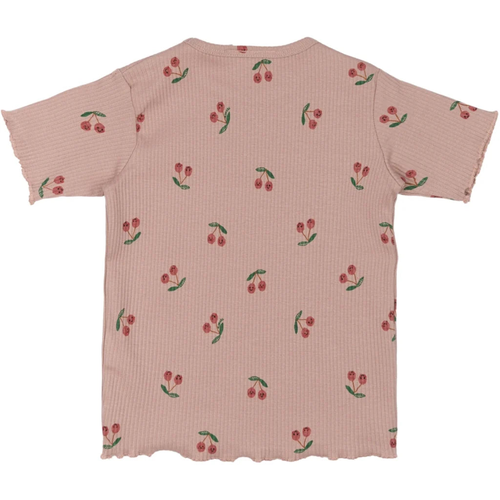 The New TNSTOona SS Rib Tee, T-Shirt, adobe rose AOP
