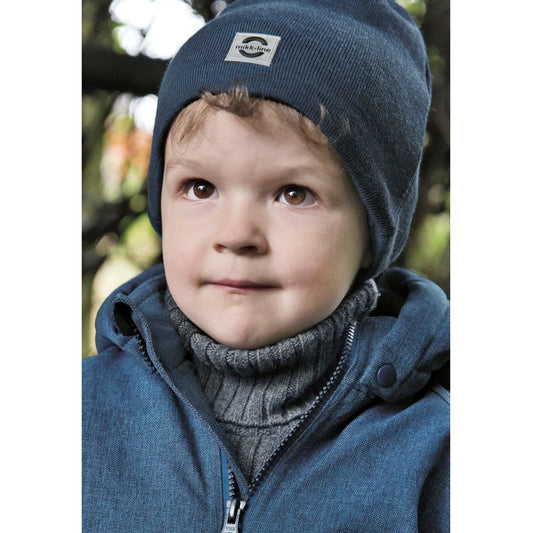 Mikk-Line Mütze mit Wolle, blue nights