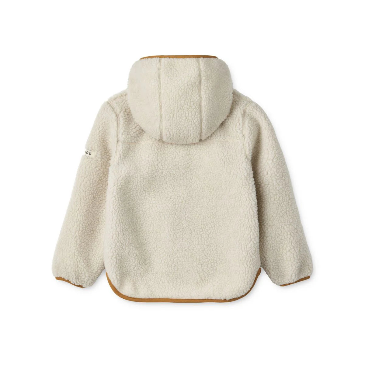 Liewood Jacke Mara Pile Jacket with Ears, Jacke, sandy caramel mix, weiß braun, mit Ohren