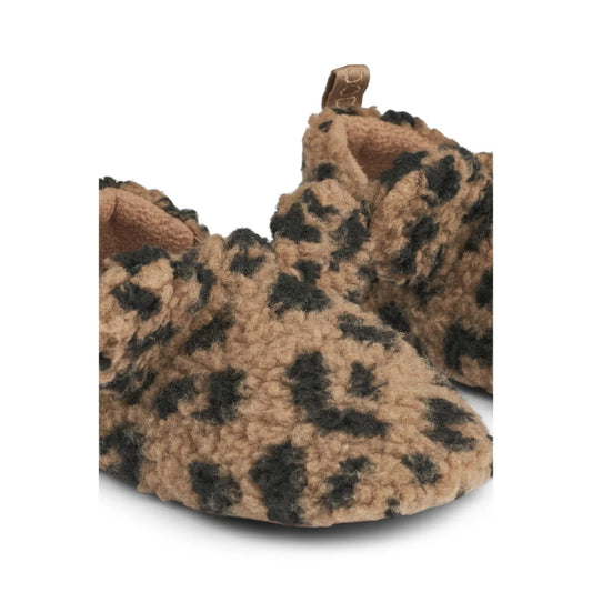 Liewood Maui Pile Slipper mega leo oat mix, Hausschuhe