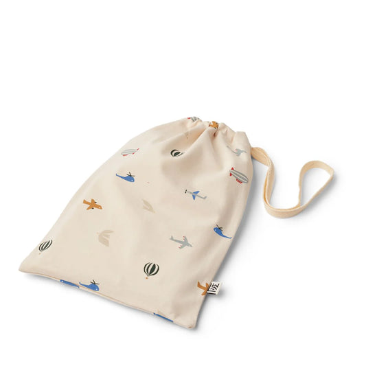 Liewood Birk, Schlafanzug, Overall, Body, Printed Pyjamas Jumpsuit, Aviator Ecru