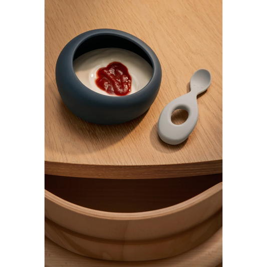 Liewood Sparia Bowl with spoon Set, whale blue dove blue