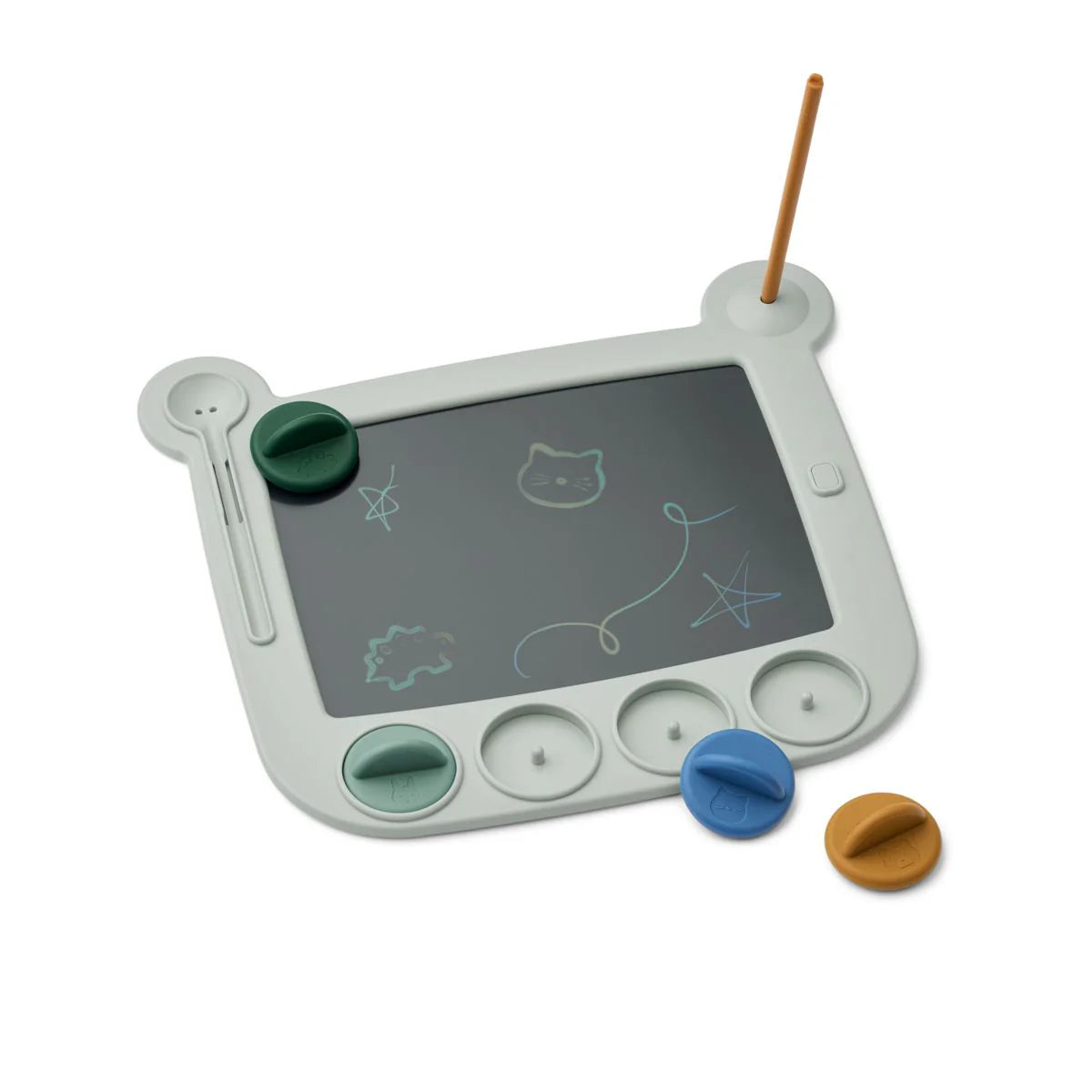 Liewood Venzora LCD Zeichenbrett, Magic Drawing Board, dove blue multi mix