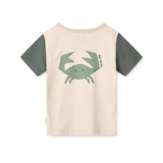 Liewood Apia Shortsleeve T-Shirt, Oh Crab Sandy