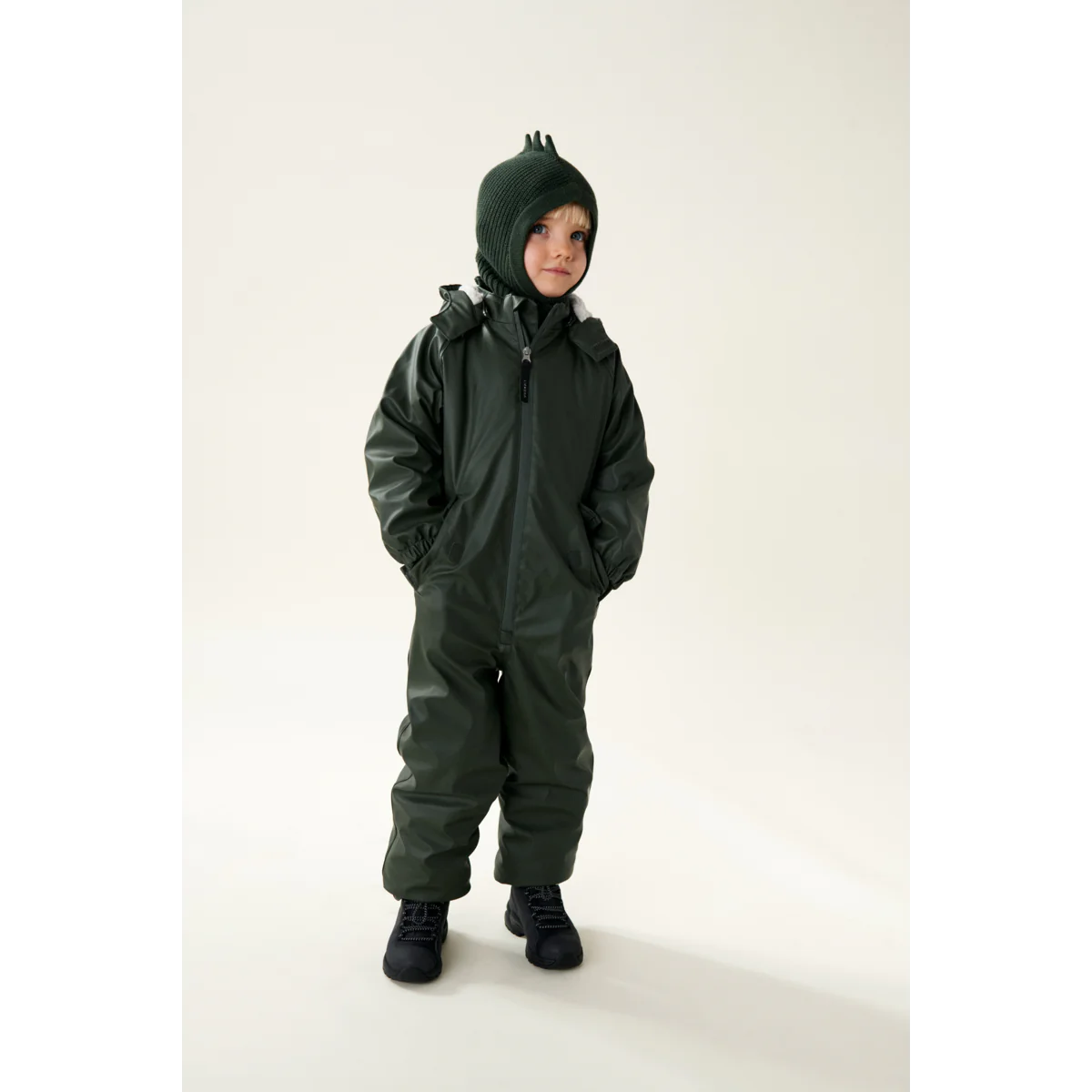 Liewood Hanibal Dino Balaclava Hunter Green, Mütze grün