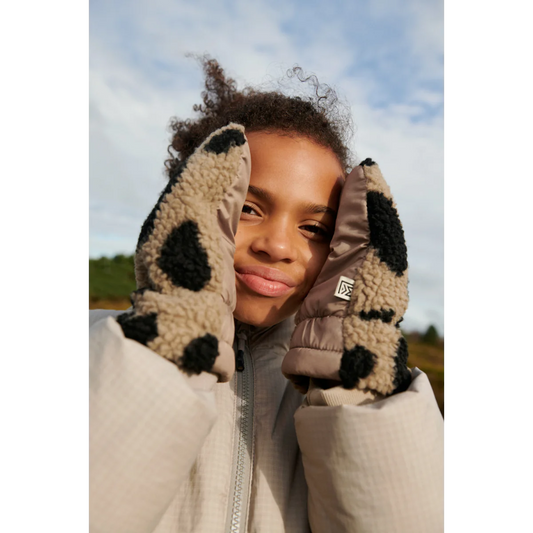 Liewood Grethe Pile Gloves mega leo oat mix, Handschuhe, Fäustlinge