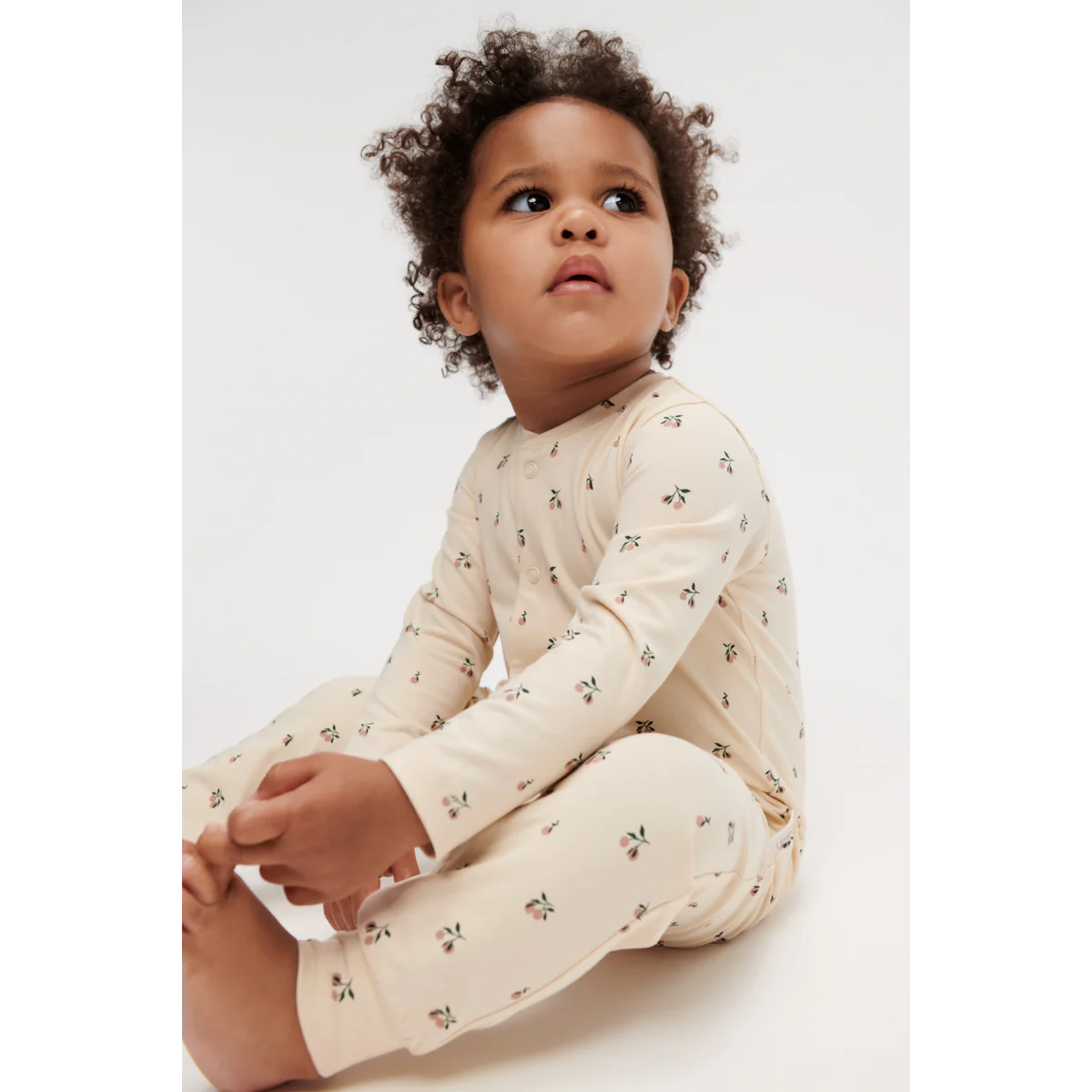 Liewood Birk, Schlafanzug, Overall, Printed Pyjamas Jumpsuit, Peach Mini Sea Shell
