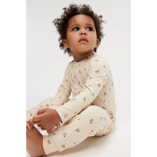 Liewood Birk, Schlafanzug, Overall, Printed Pyjamas Jumpsuit, Peach Mini Sea Shell