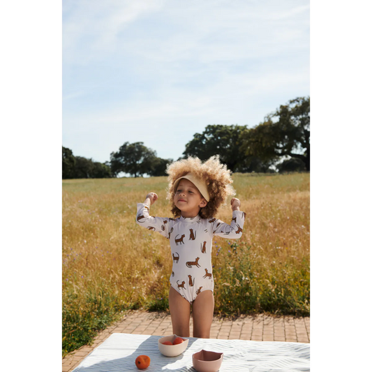 Liewood Maxime Baby Swimsuit Leopard Sandy, Badeanzug