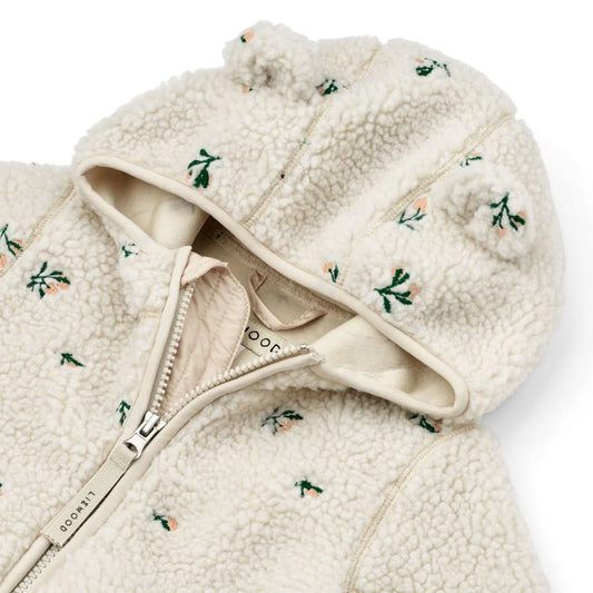 Liewood Mara Pile Teddyjacke, Jacket Peach/ sandy embroidery