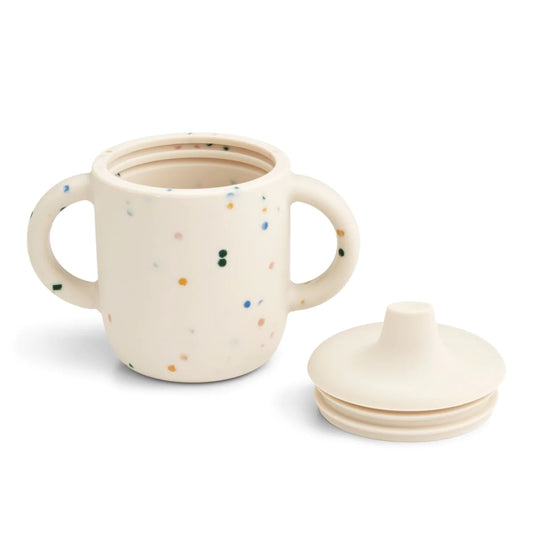 Liewood Neil Sippy Cup splash dots sea shell, Trinklernbecher