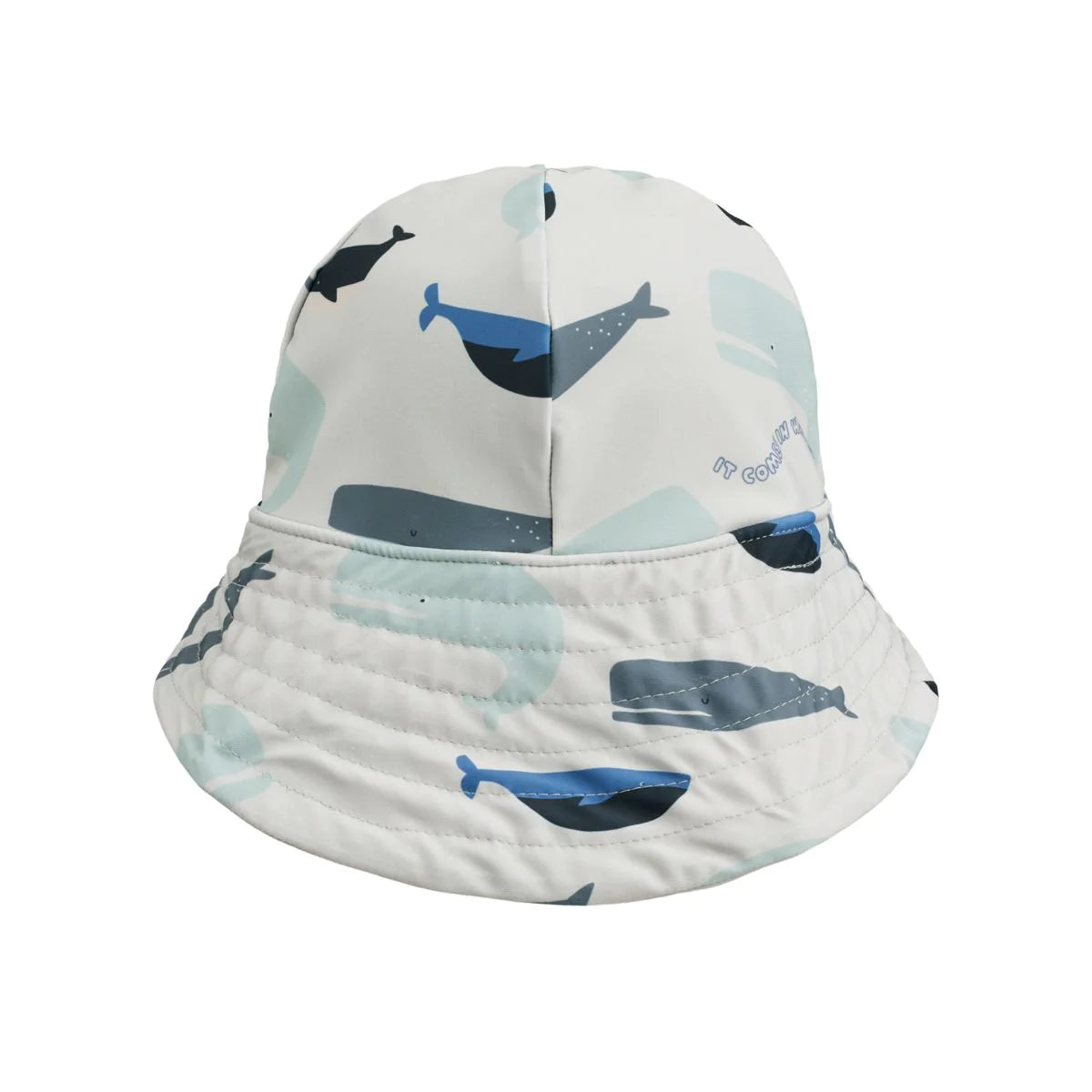 Liewood Josefine Sun Hat Whales Cloud Blue, Sonnenhut