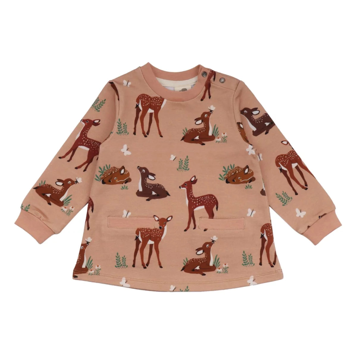 Walkiddy Langarm Kleid Baby Deers