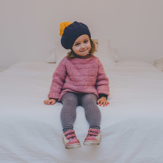 Lil' Boo Beret Baskenmütze Navy/Golden