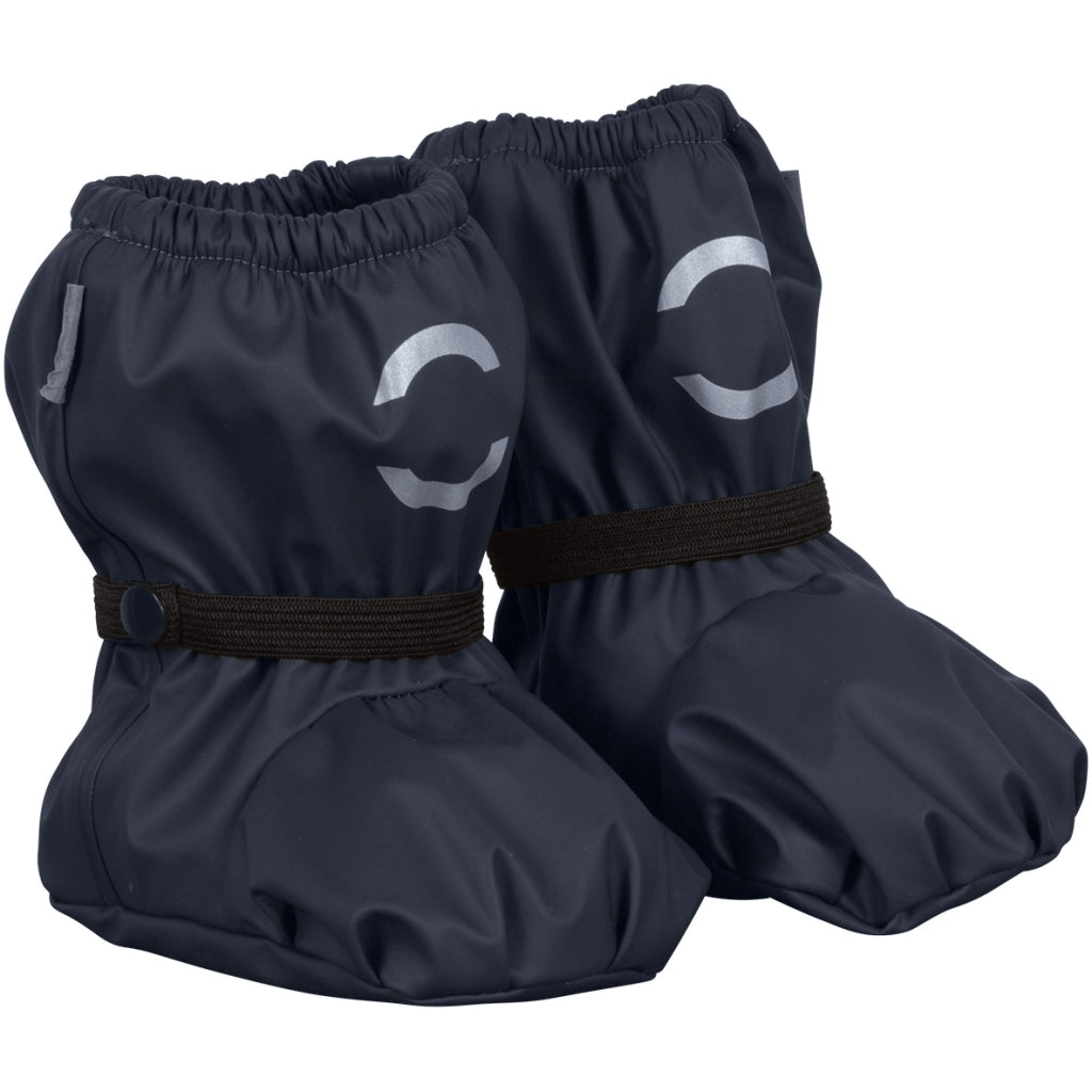 Mikk-Line Baby Regen-Überziehschuhe in Blau mit Fleece