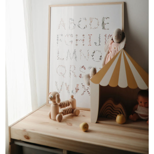 Mushie Poster Blumen-ABC medium